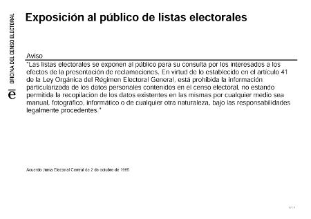 Imagen LISTAS ELECTORALES